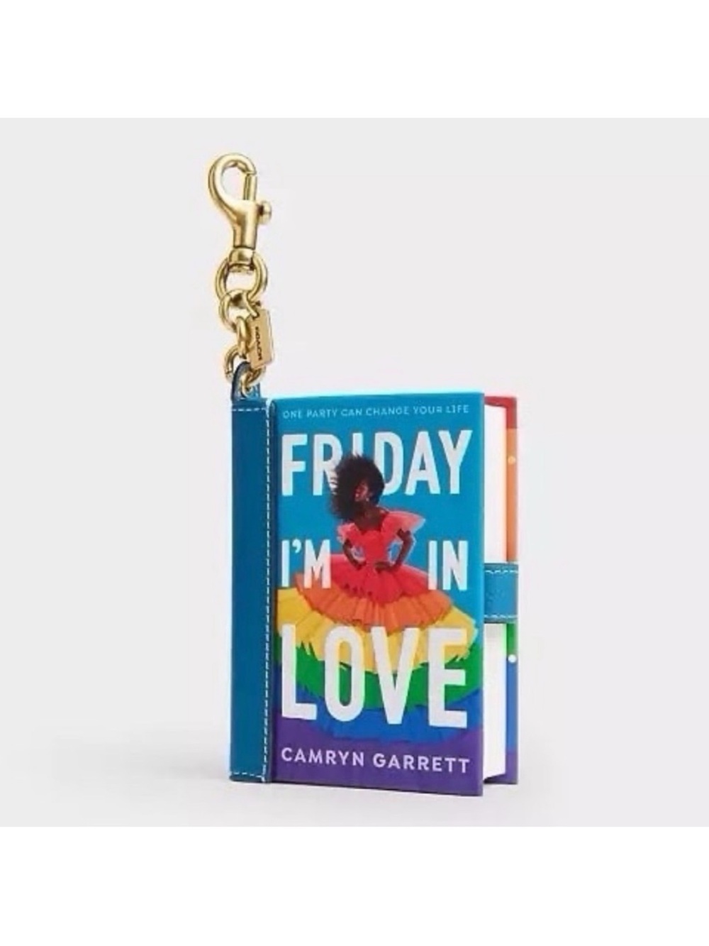 NWT Coach Multicolor Book Charm Keychain